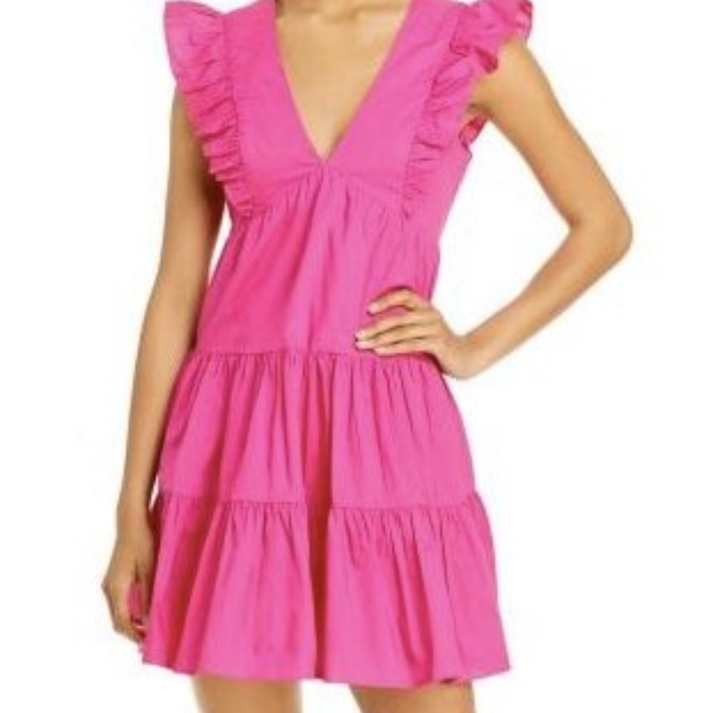 AQUA Ruffled Mini Dress - 100% Bloomingdales Exclusive